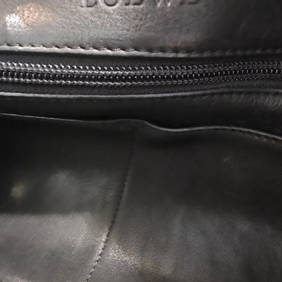 Loewe ♡Anagram Amazona Bag, Black Suede & Leather, Italy, Quiet Luxury - Picture 6 of 16